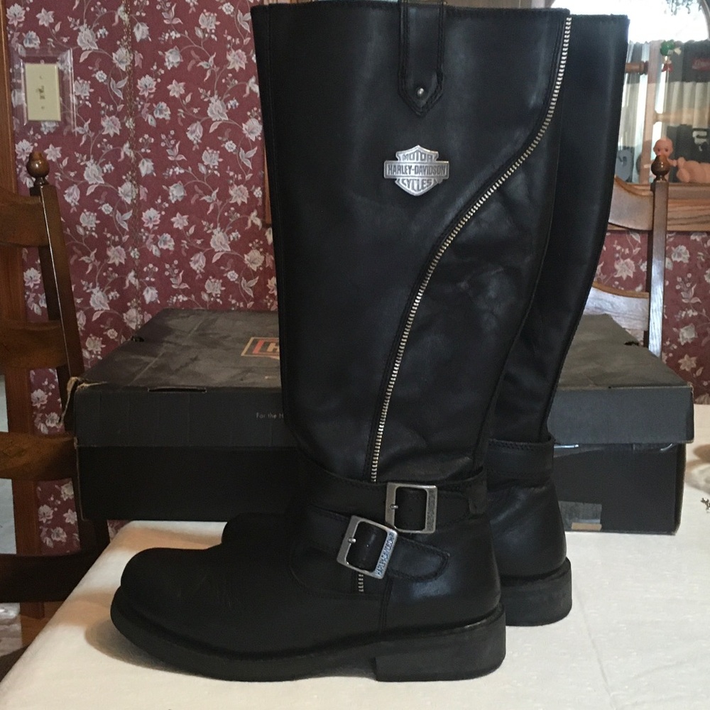 Harley Davidson Leather Black Sennett - Picture 8 of 13